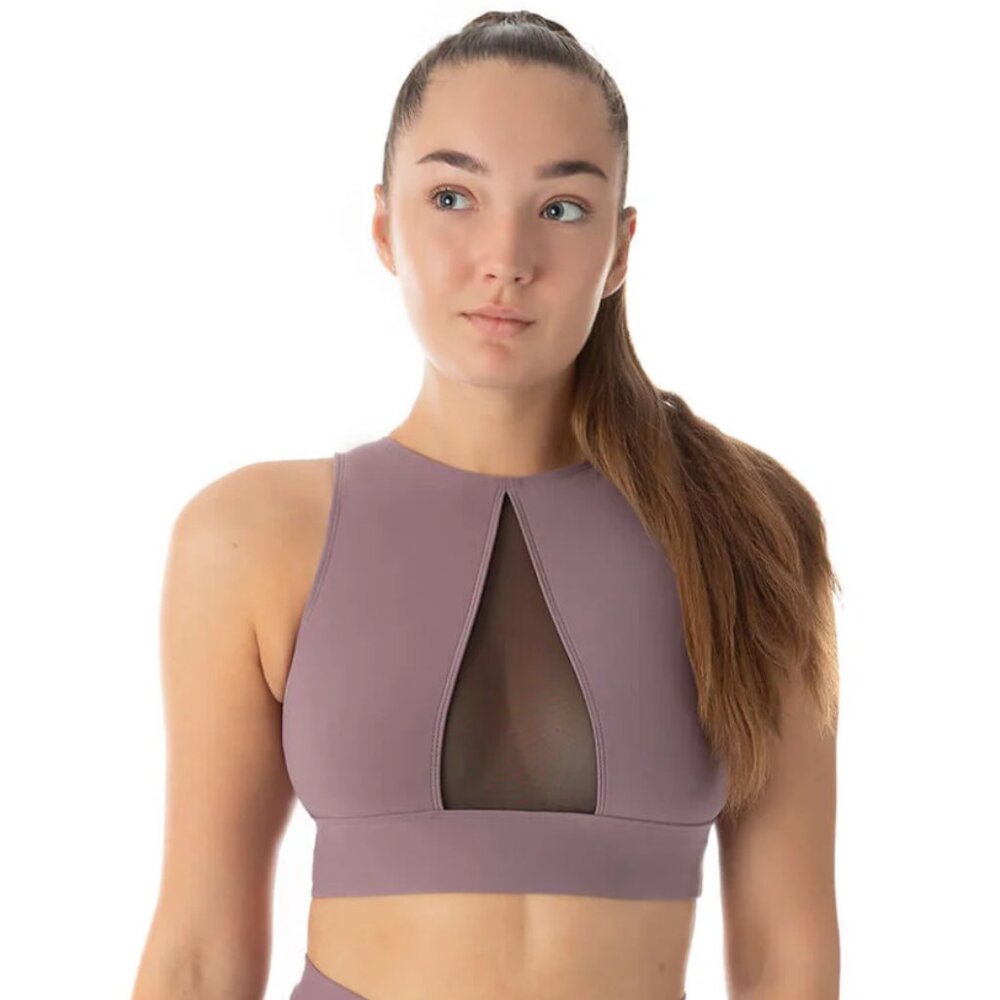 NWOT Dragonfly Rachel Pole Top - Lilac, Size S
